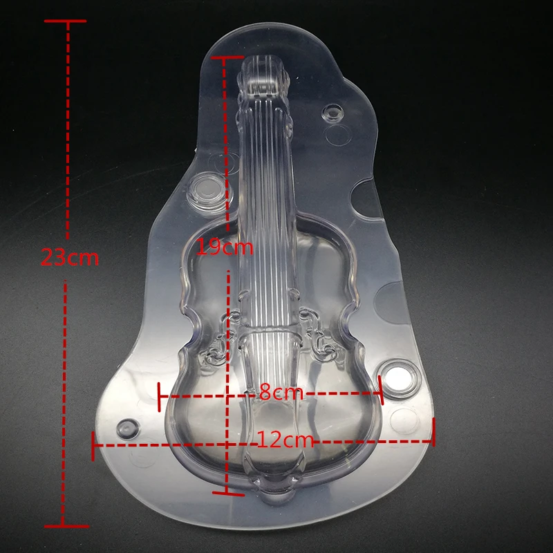 3D гитарные поликарбонатные формы для шоколада инструменты выпечки магнитная