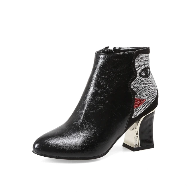 S. Romance/ г. Женские ботинки, большие размеры 34-43, ботильоны на высоком каблуке офисные женские туфли на высоких каблуках, осенние ботинки черные, серые SB010