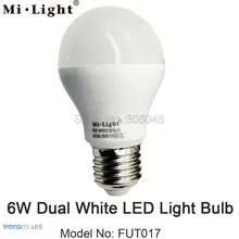 MiLight LED Bulb E27 6W Color Temperature Adjustable Smart CT Dual White FUT017 Bulb 2.4G Remote Control Android/iOs APP WiFi