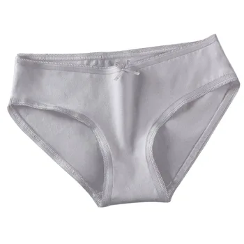 

Women's Simple Low Waist Sexy Bow Solid Cotton Breathable Brief