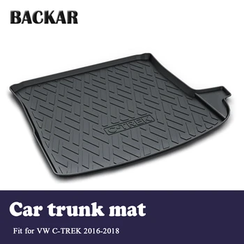

Backar 1Set Car Cargo Rear Trunk Mat Styling Boot Liner Tray Waterproof Anti-slip Mat For VW C-Trek 2016 2017 2018 Accessories