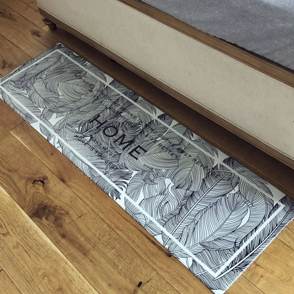 Кухонный водонепроницаемый нескользящий ПВХ кожаный коврик в полоску коврик для входной двери коврик для ванной комнаты Многофункциональный мраморный ковер кожаный коврик