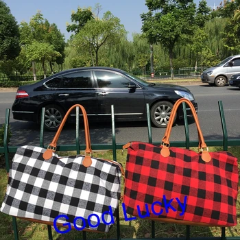 

1pcs/lot fashion high quality New arrival ready to ship monogram plaid weekender bag duffle travel tote bag
