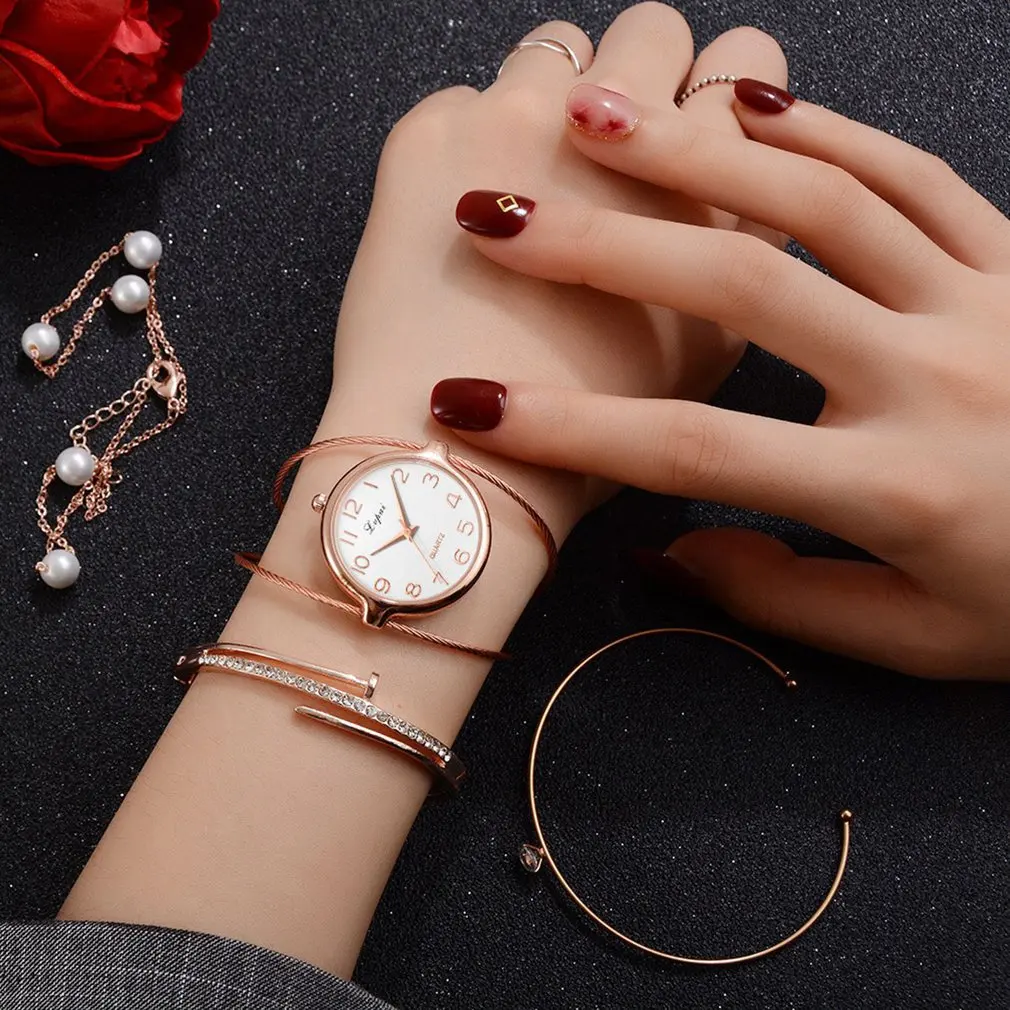 

Fashion luxury Women Watches Casual Rose Gold Watch Alloy Band Geneva Wristwatch Hot Sale Clock Female Watch Relojes Mujer 2018