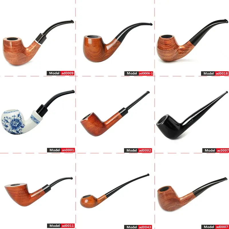 

Ru wood smoking Tobacco Pipe with 3mm or 9 mm filter Tobacco pipe ad0009-aa0316S
