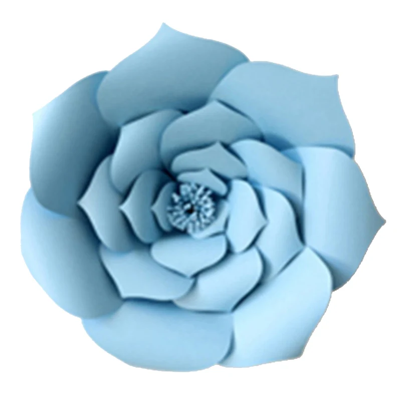 WEIGAO 2 шт 20 см бумажное украшение для свадьбы цветы сделай сам день рождения Искусственный цветок для дома детская комната фон украшение принадлежности - Цвет: dark blue-B