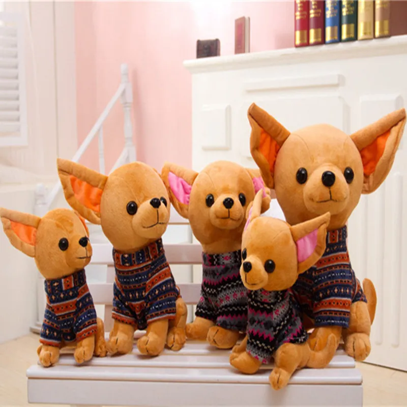 

2017 Creative 25/32/40cm Stuffed Animal Dolls Dog Plush Toys Simulation Toy Kawaii New Year Birthday Christmas Gifts For Kids