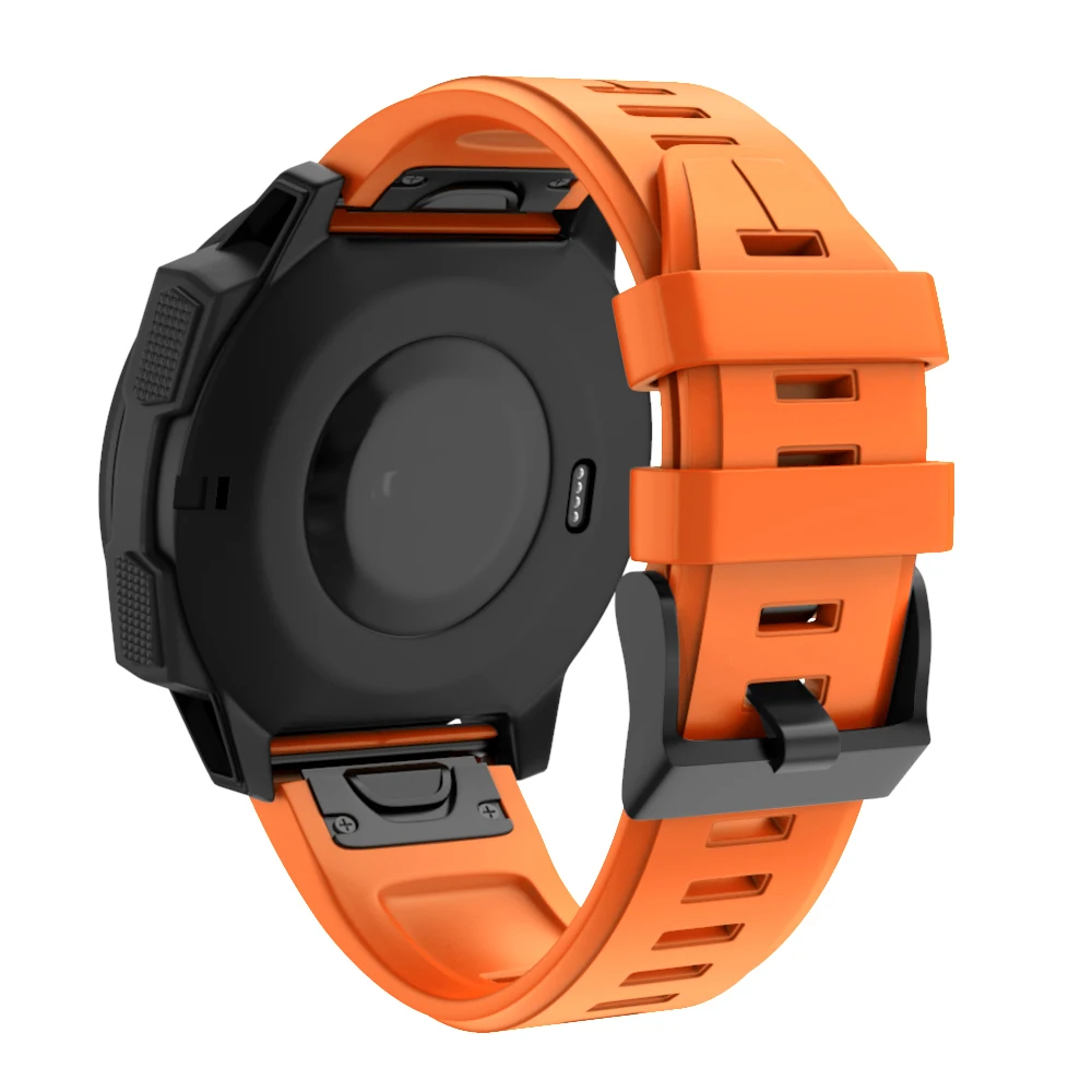 26 22 мм ремешок для часов Ремешок для Garmin Fenix 5 5X3 3 HR Fenix 6X6 6S S60 MK1 часы Quick Release силиконовый ремешок Easyfit