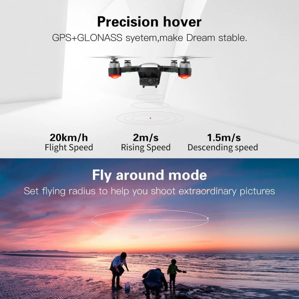 CFLY Dream gps Радиоуправляемый бесщеточный двигатель 5G wifi FPV 800M 1080P HD камера Следуйте за мной режим круг Летающий оптический поток VS f11 pro z5