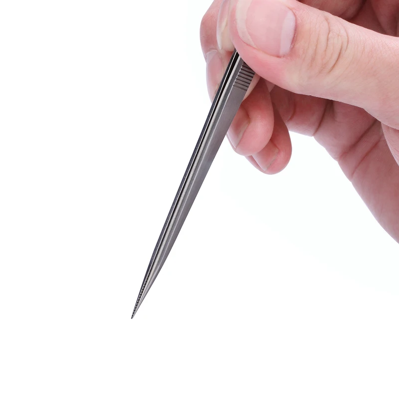 Precision Tweezers Tweezer Tool ESD Anti Static Tweezers Soldering Tweezers Phone Repair Tweezers 18cm For Electronic Mobile Phone Repair