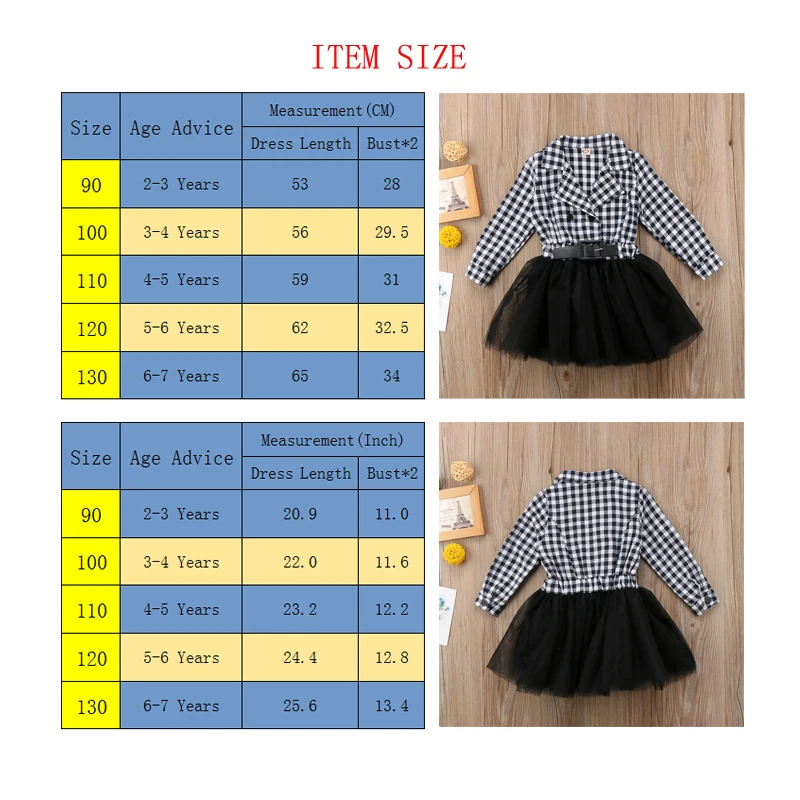 Одежда для маленьких девочек; платья в клетку с длинными рукавами; милое мини-платье-пачка принцессы; вечерние многослойные платья; От 2 до 7 лет для девочек