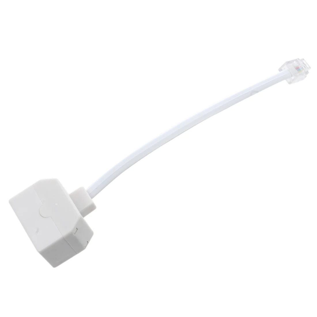 RJ11 6P4C Телефонный сплиттер 1 male 2 female белый|Соединители| |