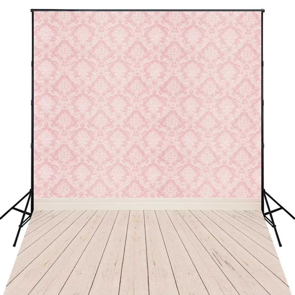 

5x7ft Pink Damask Backdrop Photography Backdrop Background Studio Prop