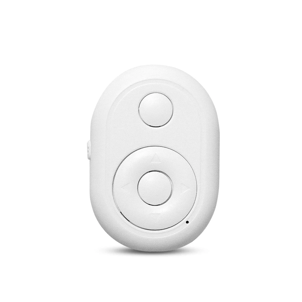 Bluetooth пульт дистанционного управления беспроводной пульт дистанционного управления Лер Автоспуск камера палка спуска затвора Bluetooth триггеры кнопка для IOS Android - Цвет: Белый