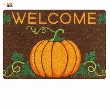 HUGSIDEA Добро пожаловать Тыква 3D дизайн ковры креативный Хэллоуин украшение домашний пол Нескользящие коврики для ванной ковры Tapis