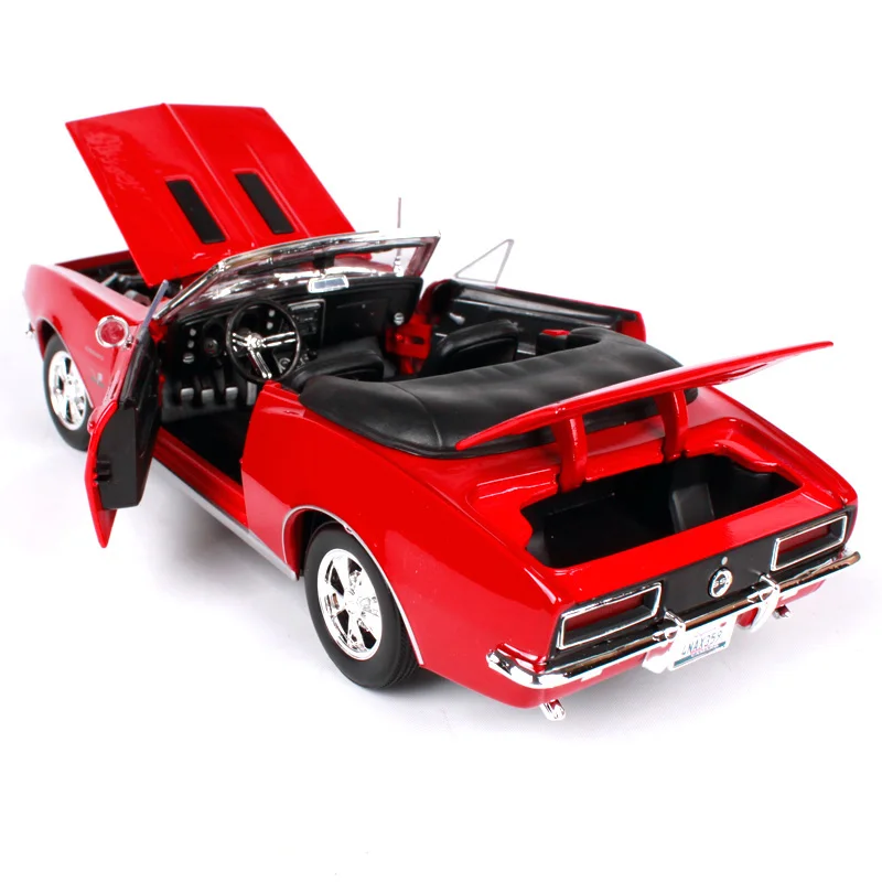 Maisto 1:18 1967 chevrolet camaro ss396 синий красный автомобиль литья под давлением 260*100*75 роскошные классические модели автомобиля открытым верхом автомобили сбор 31684