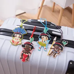 Аксессуары для путешествий кукольная бирка для чемодана ID адрес держатель для женщин багажная этикетка Органайзер силикация