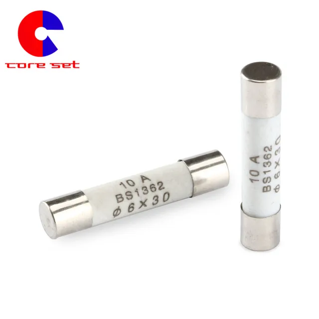 10PCS/Lot 6x30mm Ceramics Tube Fuse Fast Blow Ceramics Fuses 250V 10A