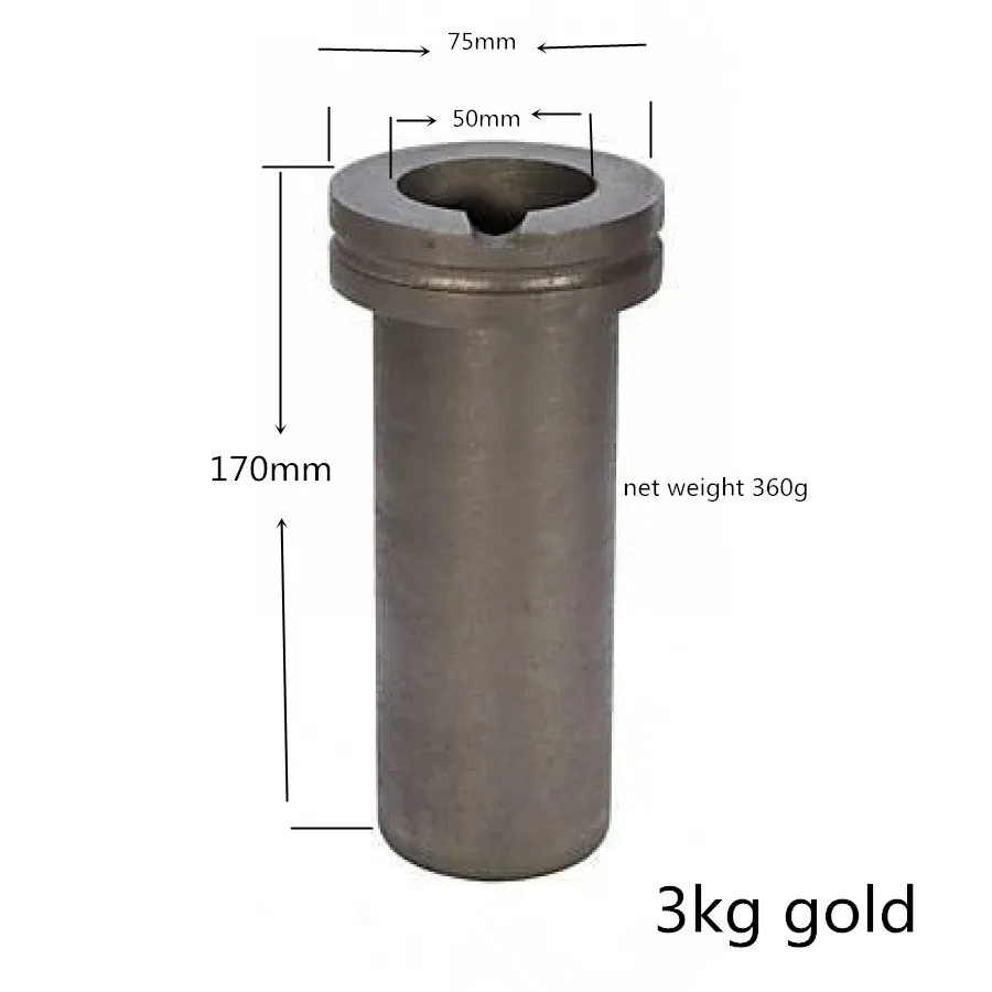 3kg gold casting  Graphite Crucible Pure graphite crucible