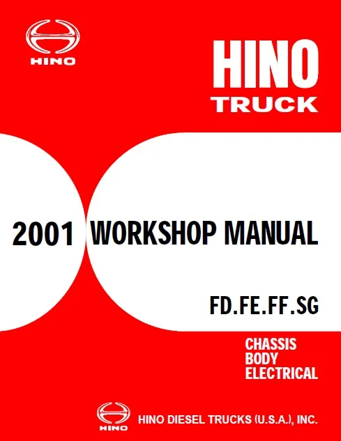 Hino Service Manuals 2001-2019 NEW