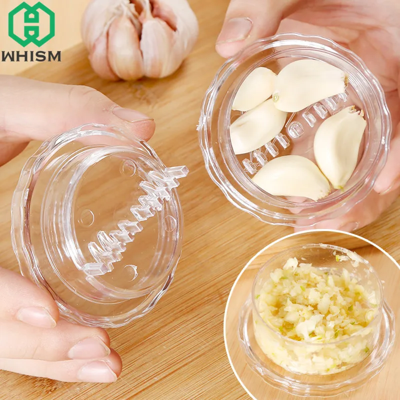 

WHISM Multifunction Plastic Garlic Cutter Vegetable Twist Shredder Crusher Manual Garlic Cracker Grinder Slicers Kitchen Tools