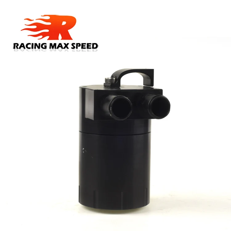 

Billet Aluminum Oil Catch Can Tank surge tank fuel Bottle Baffled OCT-1124-BK