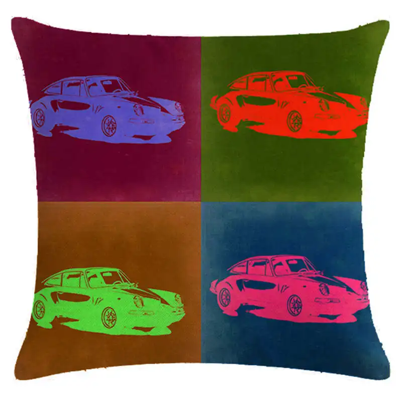

Retro cars in Christmas series HomerDecor Cushion Cover Throw Pillowcase Pillow Covers 45 * 45cm Sofa Seat Cushion Dec
