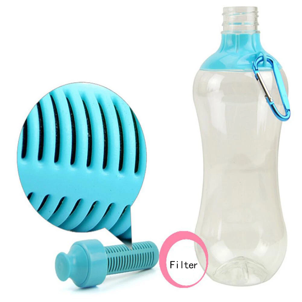 500 мл бутылка для воды для спорта на открытом воздухе экологически чистые фильтры с активированным углем бутылки для воды фильтр чайник походные аксессуары для путешествий