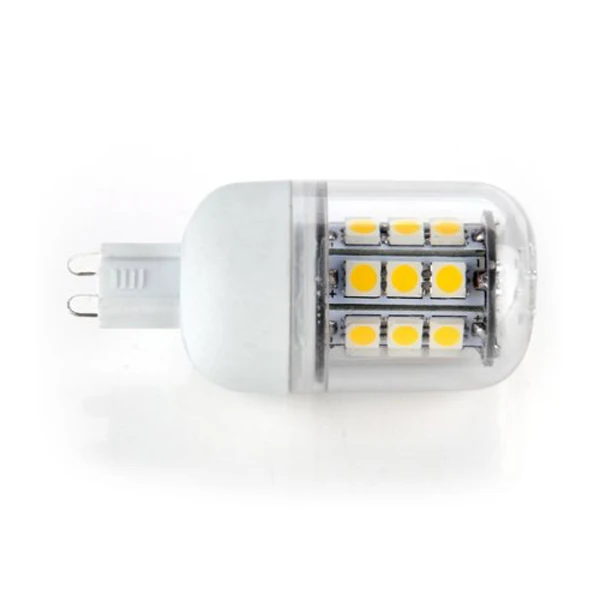 6 шт. G9 5 Вт AC 220 В 27 SMD 5050 светодио дный s 560LM 3000-3500 К теплый белый светодио дный кукурузы огни лампы