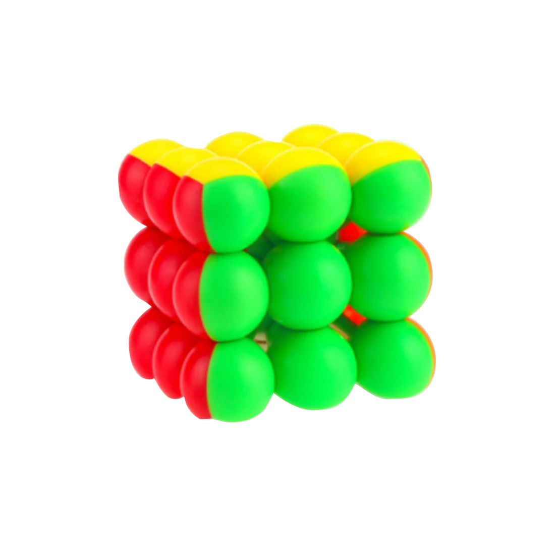 

YJ8347 Flourescent Round Beads 3x3x3 Magic Cube - Colorful