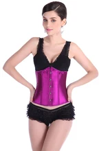 NEW mixed color Satin wedding underbust Sexy Waist Workout Cincher Body Shaper Shapewear Corset S-6XL SD2833 for Women girl