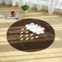 70*70 см хлопок ткань облако дождь коврик для ванной декоративные Мультфильм ковров гостиная водопоглощение коврик
