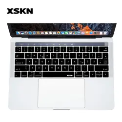 XSKN Пособия по немецкому языку покрытие для клавиатуры Deutsch протектор для Touch Bar Macbook Новые Pro 13 "A1706 15" A1707 2016 года выпуска, плюс подарок