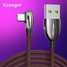 Essager USB Type C Cable 3A Fast Charging USBC Type-C Cable for Xiaomi Redmi Note 7 K20 Samsung Oneplus 7 Pro USB-C Charger Cord