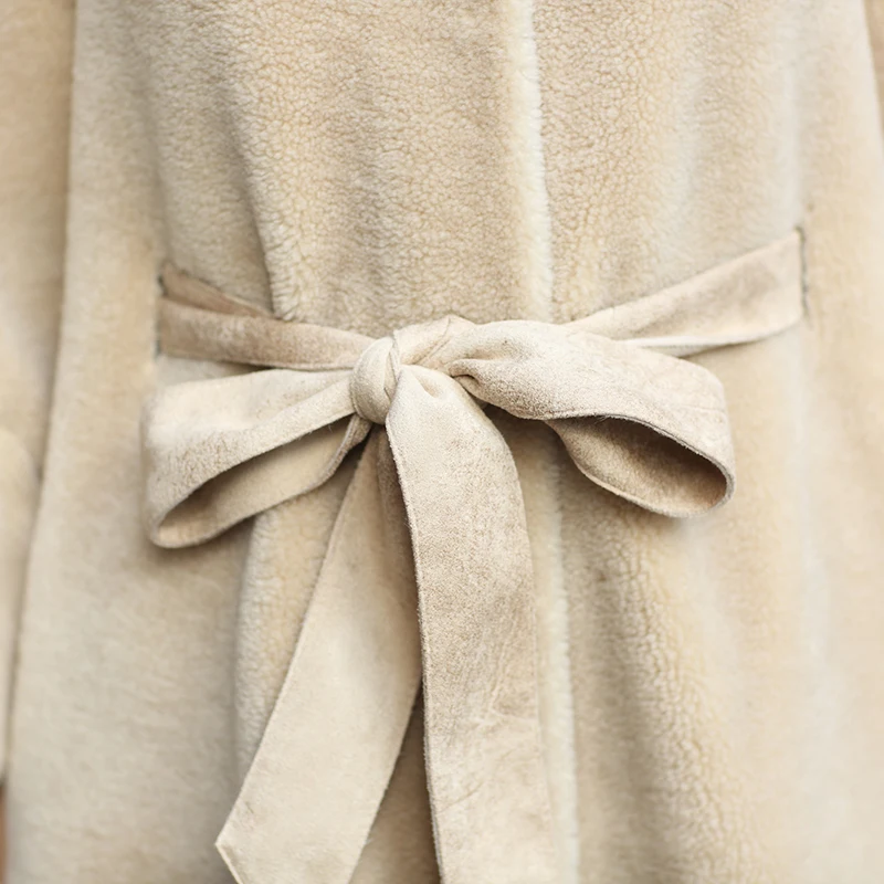 Long Moutons Manchette 2019 Vestes Hiver Femmes Tcyeek Vêtements Réel Vison Femelle Des Chaud Automne Laine Fourrure Manteau Lwl1375 Tonte De Naturel H41vU6