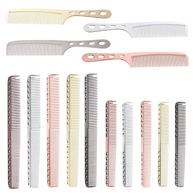 

S/M/L Size U-shaped Stainless Steel Comb Barbers Hairdressing Hair Cutting Long Anti-static New Fashion Long Combs