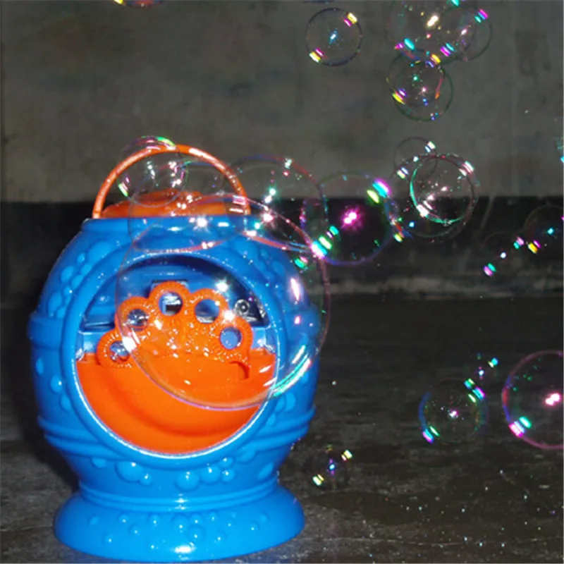 Новая электронная автоматическая машина для пузырей, голубая пластиковая пузырчатая выдувная мыльница детских игрушек