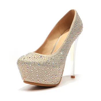 

2018 new age season sexy high with fine with super small size 33 1817-48 club for women's shoes