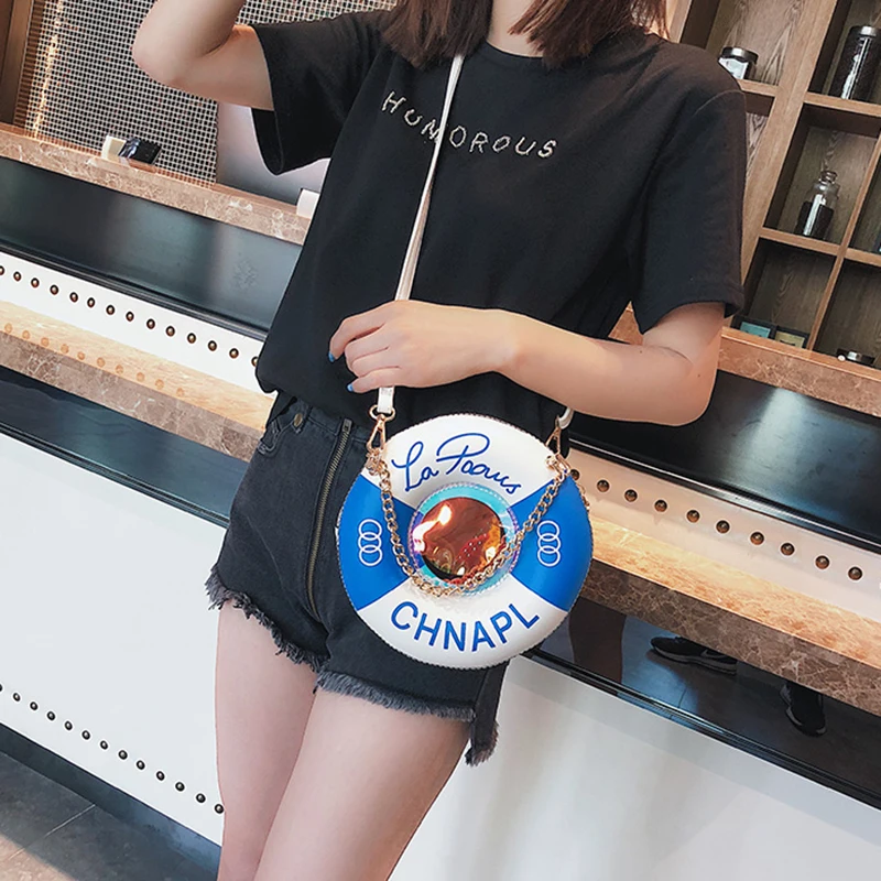 Women Printing Handbag Designer Lifebuoy Female Messenger Shoulder Bag Fashion Lady Party Purse INS Judy Tote Sac A Main SS7320 (17)