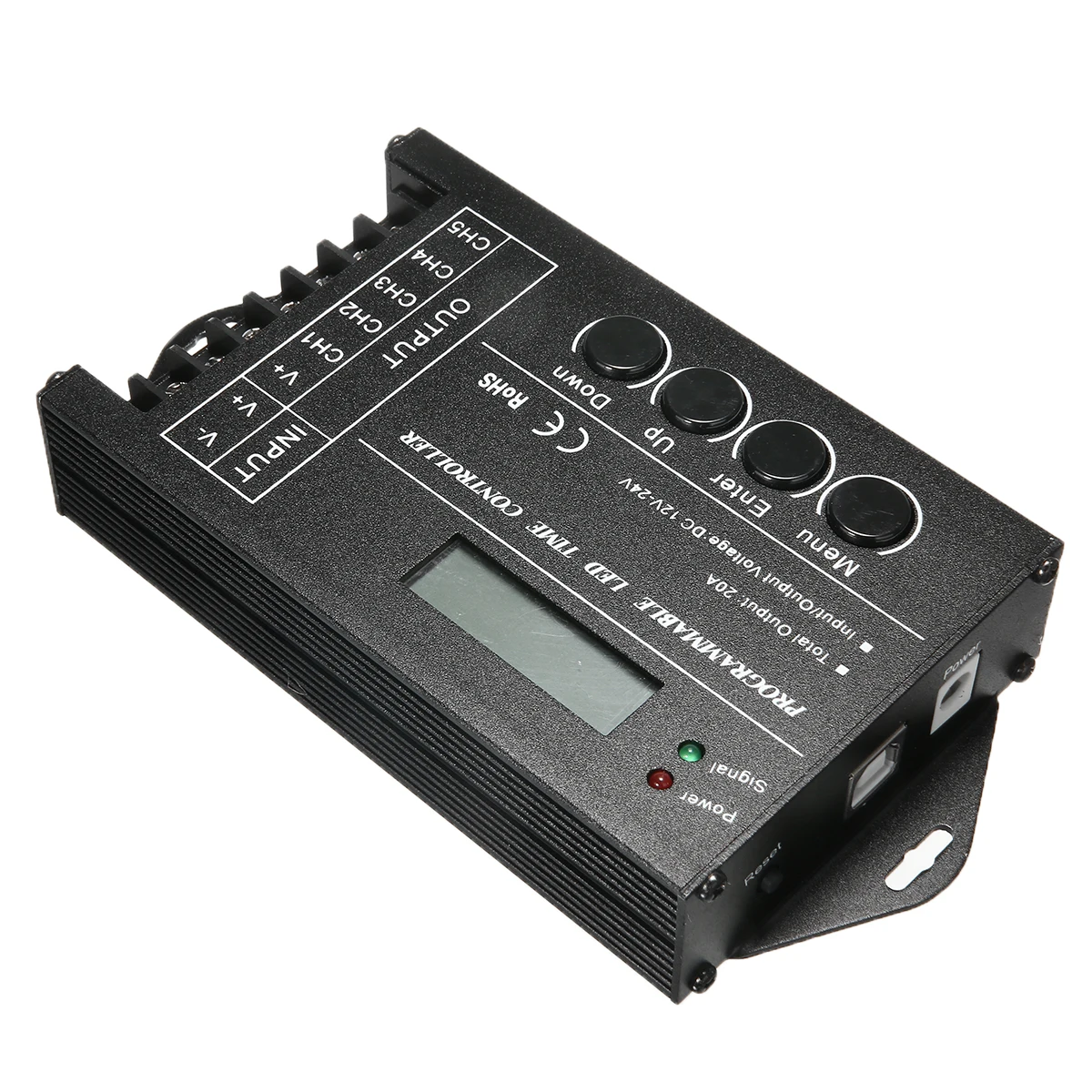 Multi-function LED Time Controller RGB LED Light Programmable 5 channels DC12-24V 20A  Home Tool Plant Grow