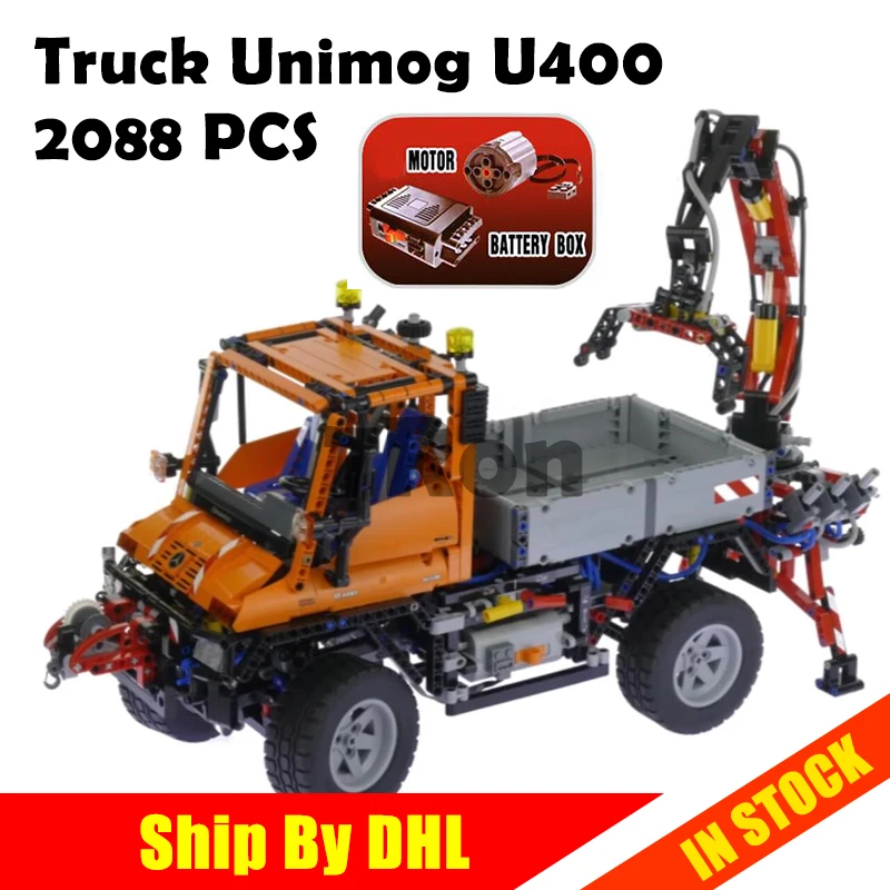 

20019 2088Pcs Technic Truck Unimog U400 Compatible with Lego 8110 Model Building Kits toys hobbies Educational Blocks Bricks