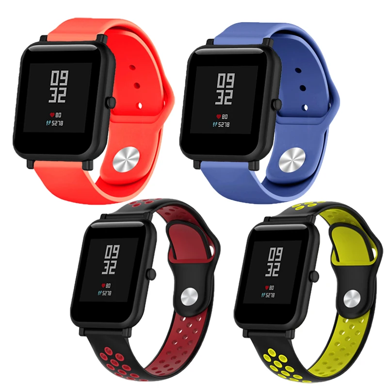 Ремешок для часов Huami Amazfit Bip Samsung Gear S3 20/22 мм сменный ремешок Ticwatch Galxy Garmin Daniel Fossil Apple