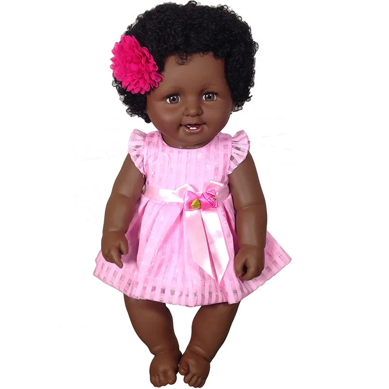 45 см винил новорожденного ребенка лучший подарок reborn brinquedos куклы reborn младенцев Американский bonecas принцесса Дети подарки на день рождения