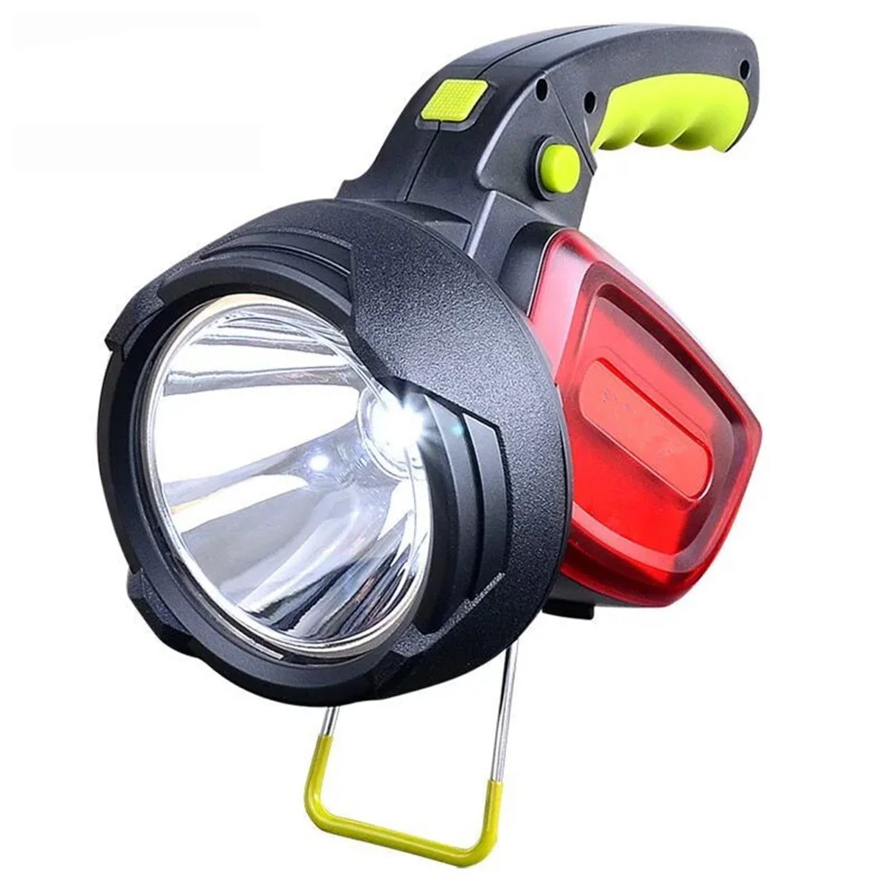 

Powerful LED Flashlight Portable Rechargeable Torch Light Search Camping Hunting Lamp Lantern Light Spotlight Use 18650 Battery