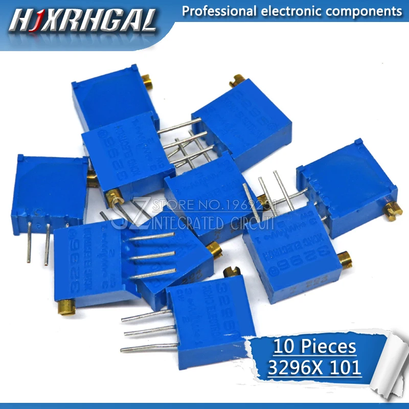 10pcs 3296X-1-101LF 3296X 100 ohm 101 3296X-1-101 3296X-101 X101 Trimpot Trimmer Potentiometer | Электронные компоненты и