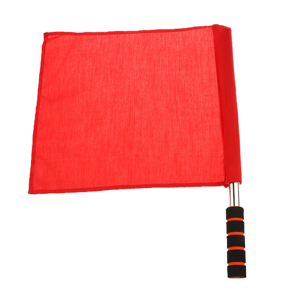 

Referee Football Soccer Hocky Lineman Flag Hand Flag Competition Flag Track and Field Flag Lightweight Handles with Padded Grips