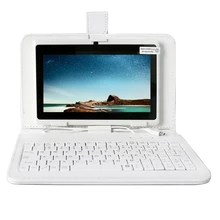 Yuntab белый 7 дюймов Q88 Tablette PC Quad Core 1.5 ГГц сенсорный экран 1024×600 двойной Камера Android4.4 Tablette (Добавить Белый клавиатура)