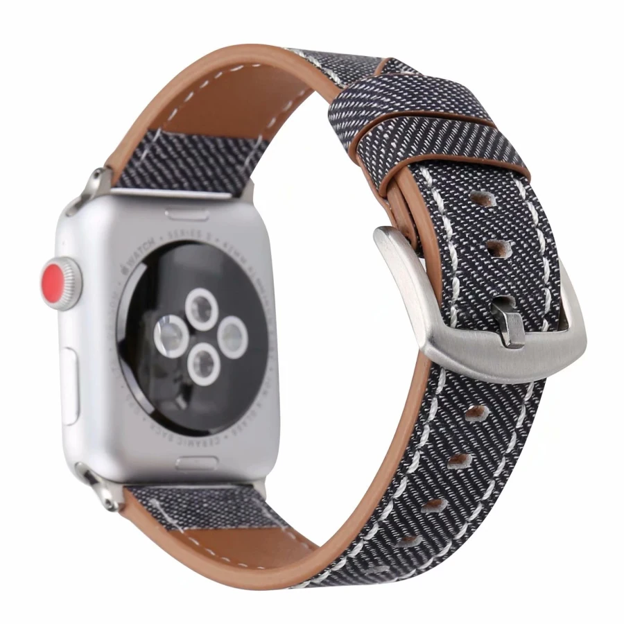 Для Apple Watch Band Series 3/2/1 38 мм 42 кожаный ремешок для iWatch 4 сменный спортивной серии 40 44