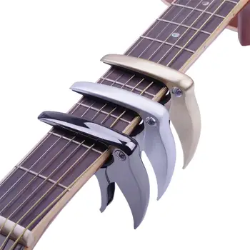 

Dragonpad Bird Shaped Universal Metal Capo Metal Alloy Quick Changing Tune Clamp Trigger for Electric Guitar Bass Ukulele