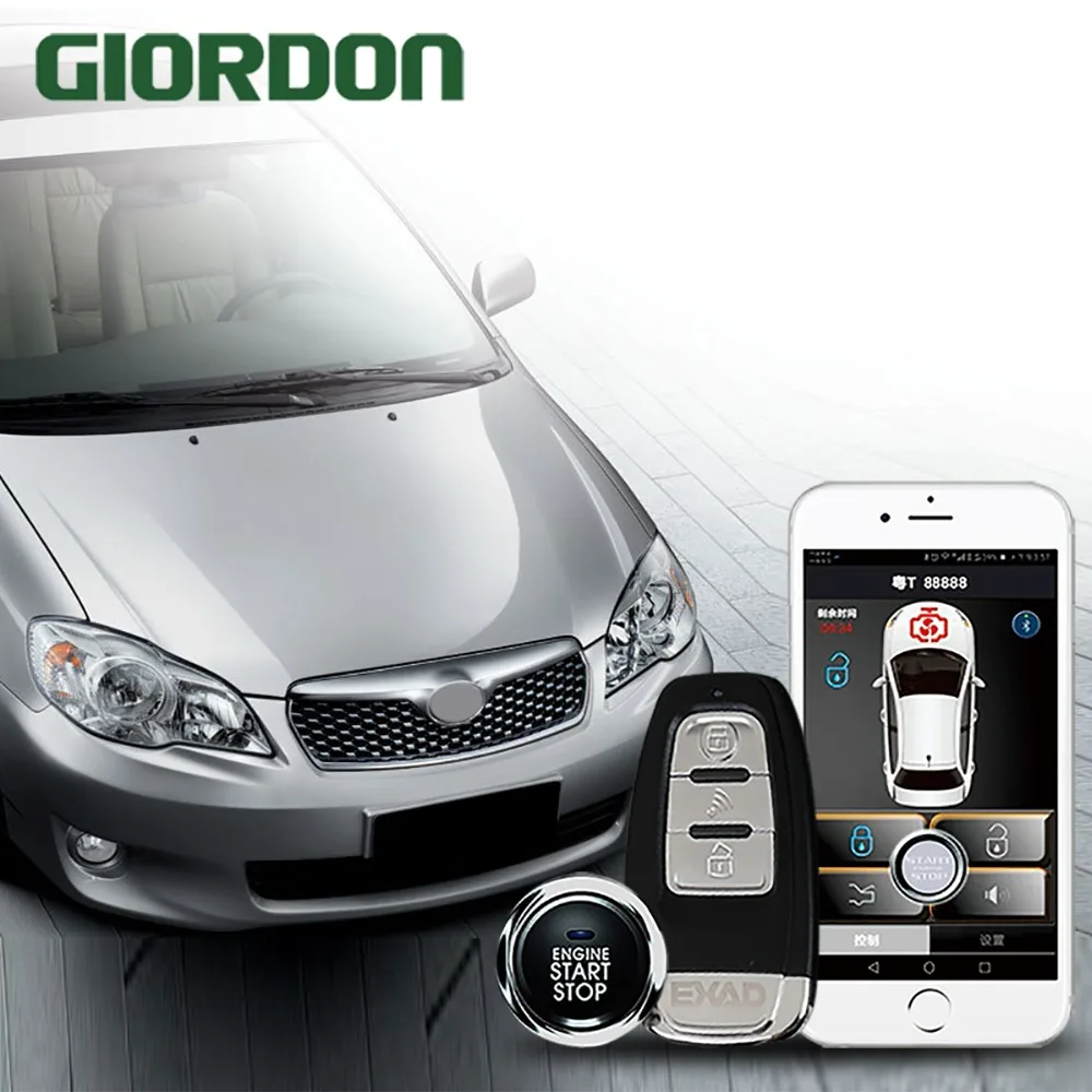 

Corolla 2011 car accessories Keyless Entry Comfort System PKE Phone APP Remote Start Car Engine Car Alarm Push 913